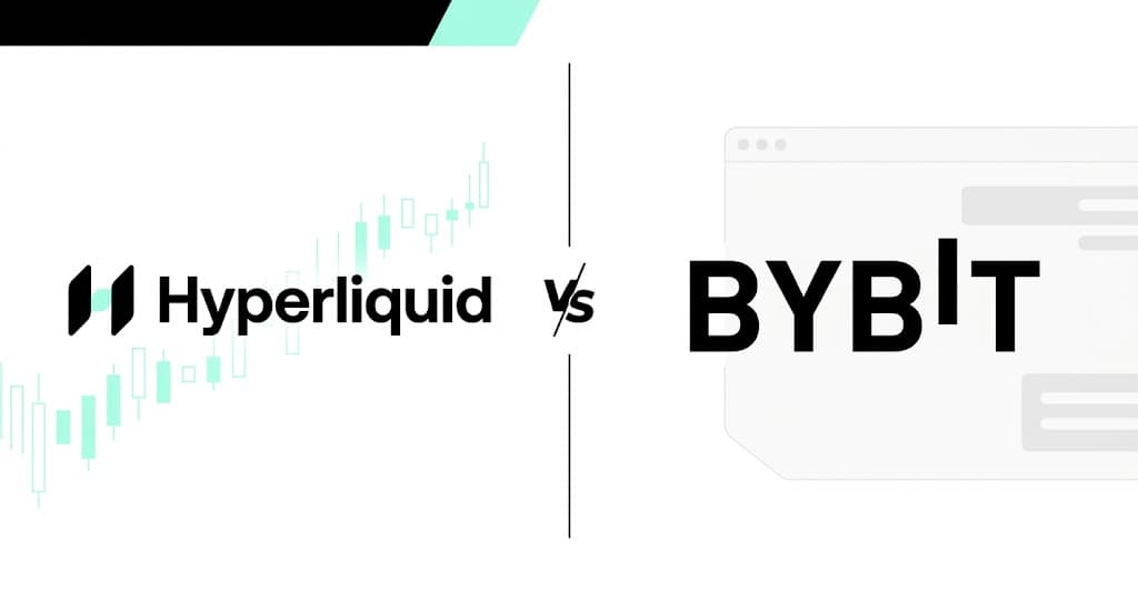 Split editorial comparison of a self-custodial onchain exchange and a centralized derivatives platform.